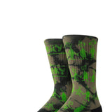 Stance Down in Whoville Crew Socks for Men in Green/Black 