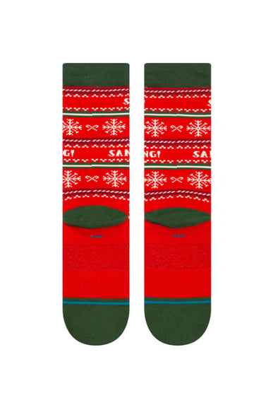 Stance I Know Him Crew Socks for Men in Red 