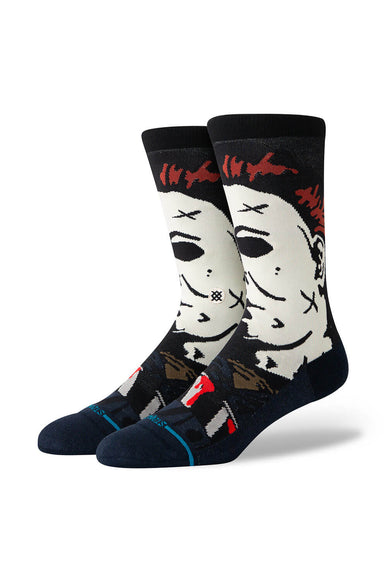 Stance Michael Myers Crew Socks for Men in Navy