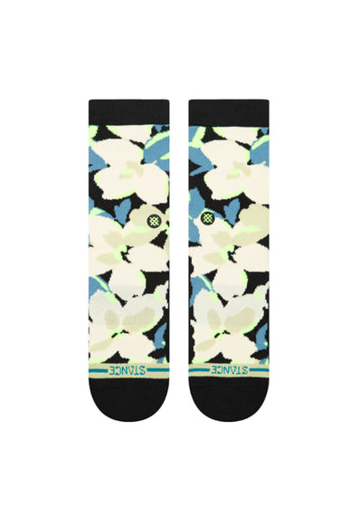 Stance Pedler Floral Crew Socks in Black