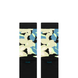 Stance Pedler Floral Crew Socks in Black