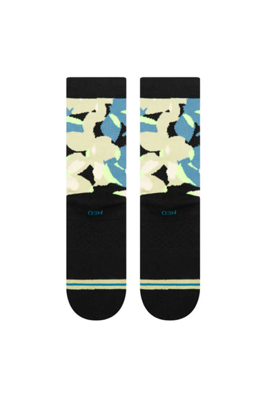 Stance Pedler Floral Crew Socks in Black