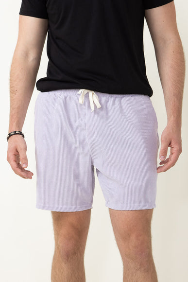 Corduroy Shorts for Men in Dusty Lilac