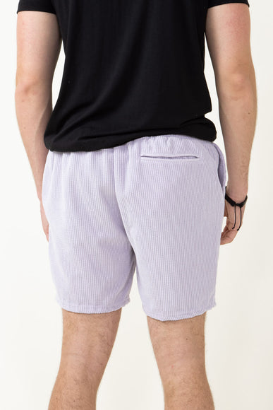 Corduroy Shorts for Men in Dusty Lilac