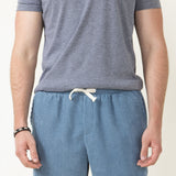 Corduroy Shorts for Men in Sky Blue