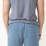 Corduroy Shorts for Men in Sky Blue