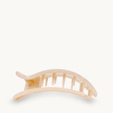 Teleties Medium Flat Round Hair Clip in Beige