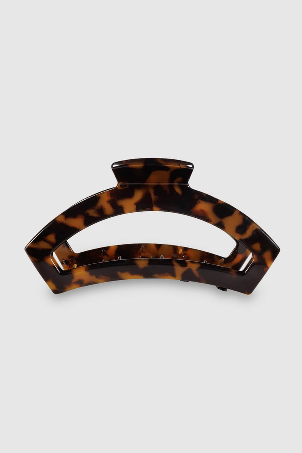 Teleties Large Open Claw Hair Clip in Tortoise Brown