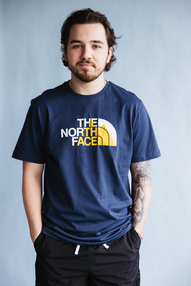 The North Face Biner Graphic T-Shirt for Men in Navy