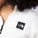 The North Face Box Half Dome Quarter Zip for Women in White Dune