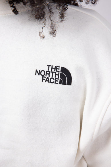 The North Face Box Half Dome Quarter Zip for Women in White Dune