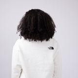 The North Face Box Half Dome Quarter Zip for Women in White Dune