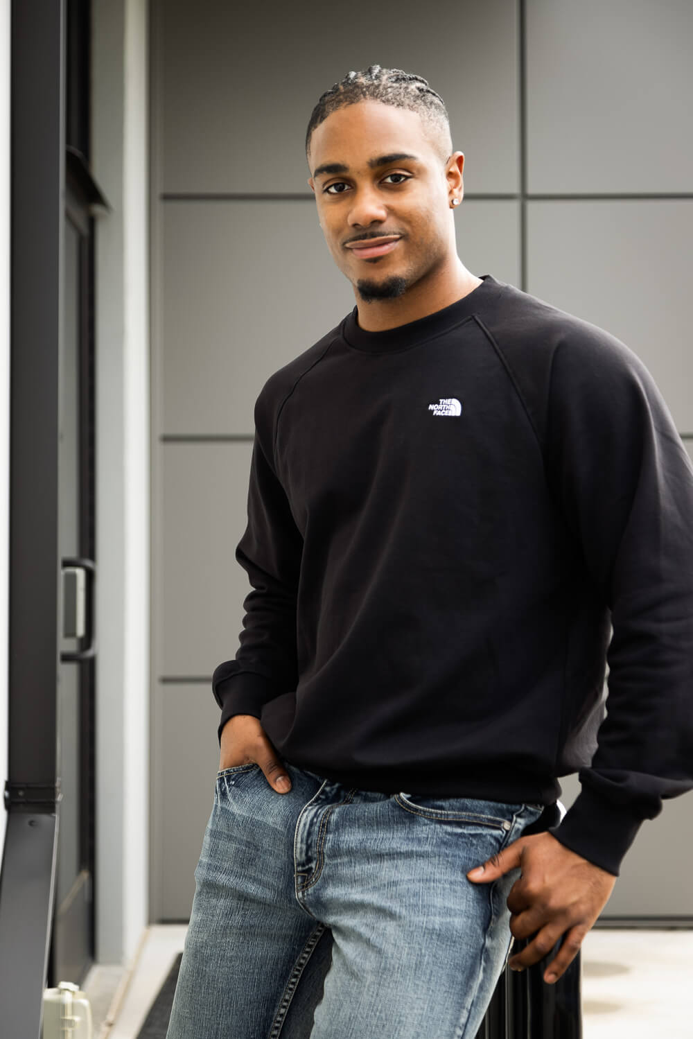 Mens black sweat shirt sale