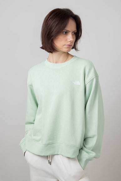 The North Face Evolution Fleece Sweatshirt for Women in Misty Sage