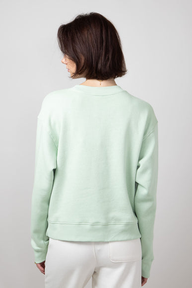 The North Face Evolution Fleece Sweatshirt for Women in Misty Sage