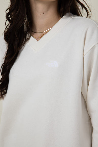 The North Face Evolution V Neck Sweatshirt for Women in White