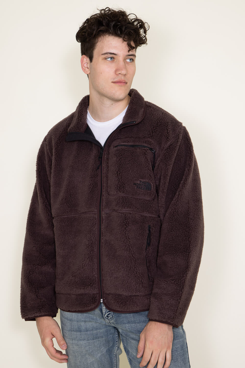 The North Face Men Extreme Pile Fleece Full Zipper Jacket Coat Top