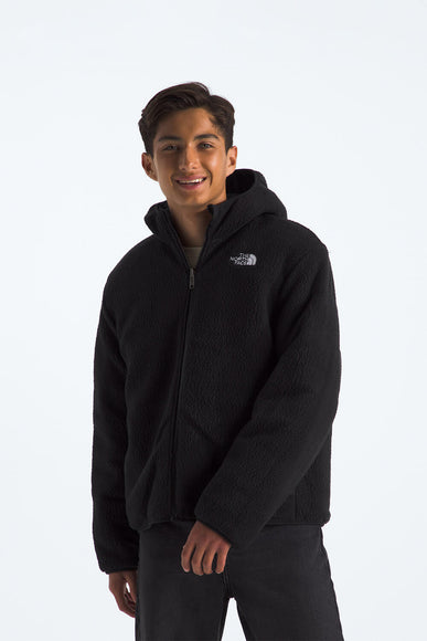 The North Face Reversible Shasta Full-Zip Hooded Jacket for Boys in Black