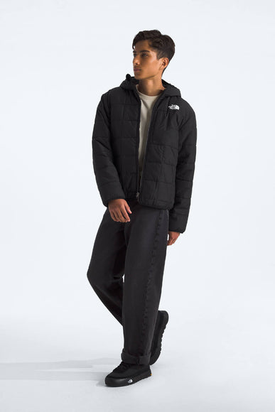 The North Face Reversible Shasta Full-Zip Hooded Jacket for Boys in Black