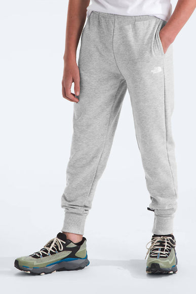 The North Face Camp Fleece Jogger for Big Kids in Light Grey Heather