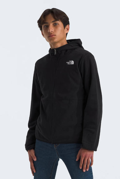 The North Face Glacier Full Zip Hooded Jacket for Big Kids in Black