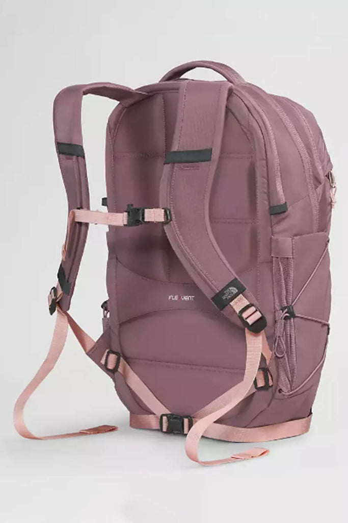 Grey and pink 2024 north face backpack