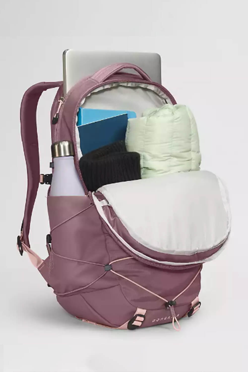 The North Face Borealis Laptop Backpack for Women in Fawn Grey/Pink ...