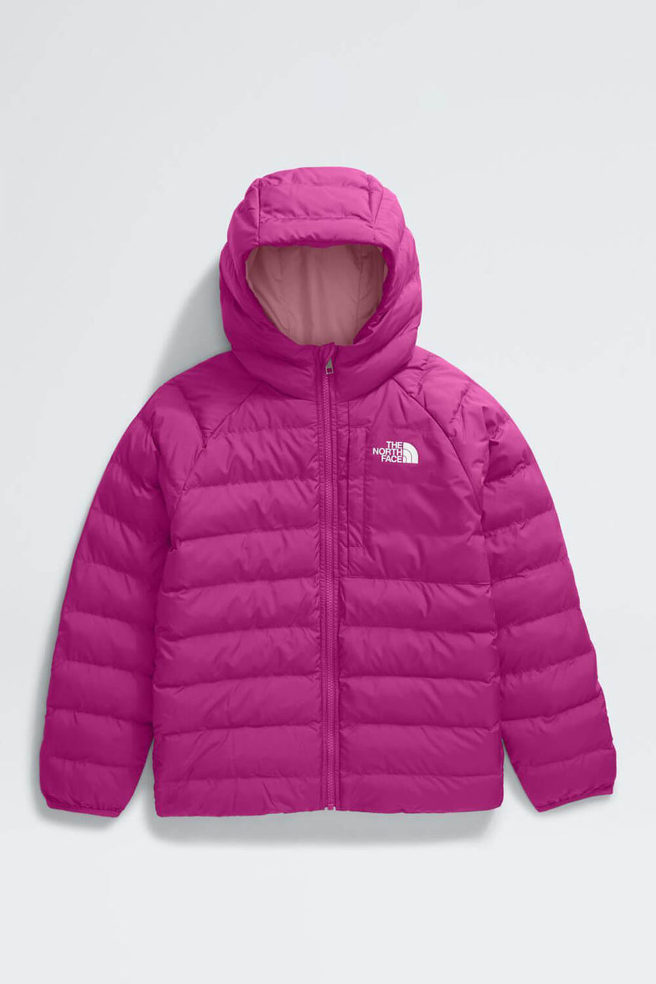 The North Face Reversible Perrito Hooded Jacket for Girls in Deep Mulb Glik s