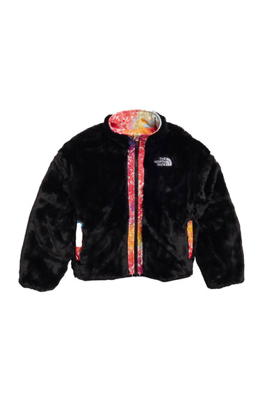 The North Face Reversible Shasta Full-Zip Jacket for Girls in Radiant Poppy Print