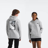 The North Face Teen Snow Camp Fleece Hoodie for Big Kids in Light Grey Heather