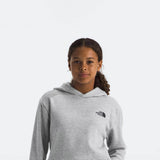 The North Face Teen Snow Camp Fleece Hoodie for Big Kids in Light Grey Heather