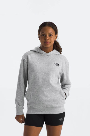 The North Face Teen Snow Camp Fleece Hoodie for Big Kids in Light Grey Heather