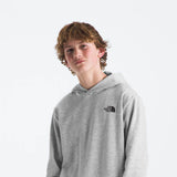 The North Face Teen Snow Camp Fleece Hoodie for Big Kids in Light Grey Heather