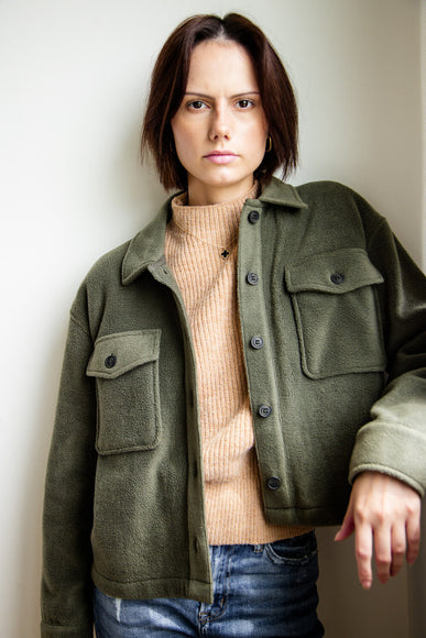 Thread and Supply Auria Trucker Jacket in Pine Needle