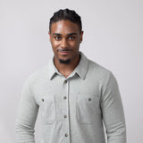 Thread & Supply Clark Shirt for Men in Vetiver Heather 