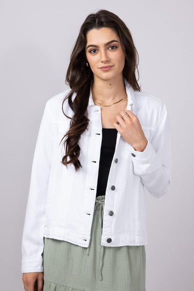 Thread & Supply Jackie Denim Jacket for Women in White