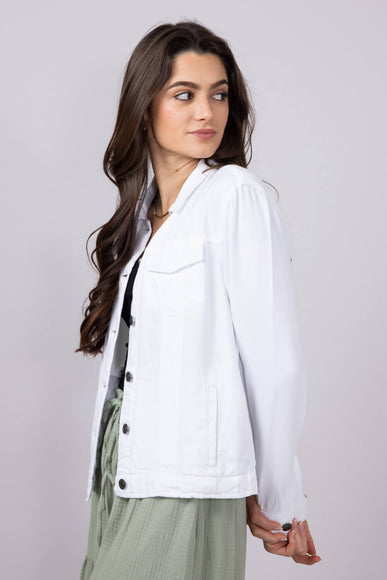 Thread & Supply Jackie Denim Jacket for Women in White