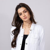 Thread & Supply Jackie Denim Jacket for Women in White