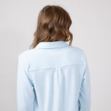 Thread & Supply Lewis Soft Luxe Button Up Shirt for Women in Glacier Lake