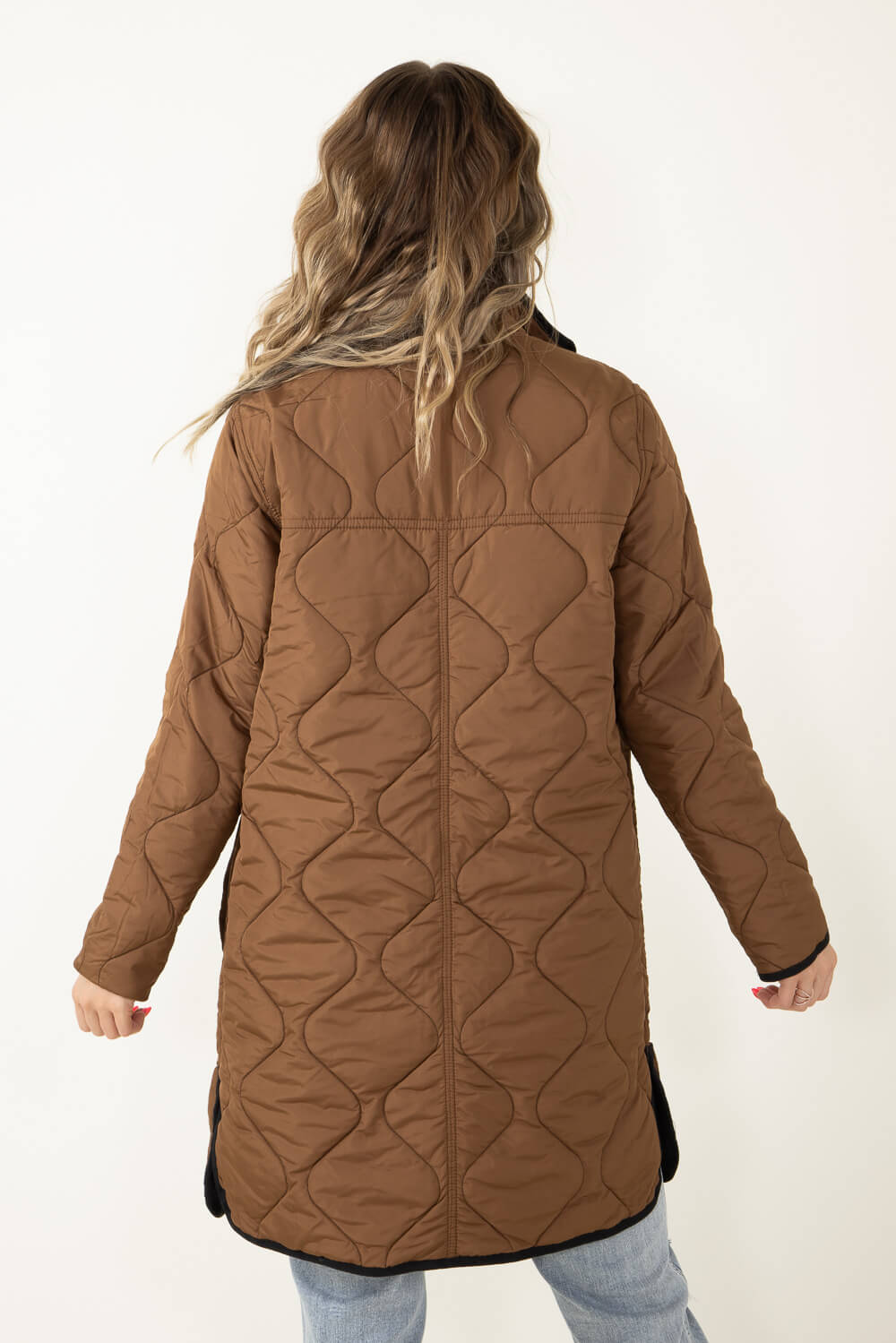 Thread & Supply Reversible Nixie Jacket for Women in Black/Brown