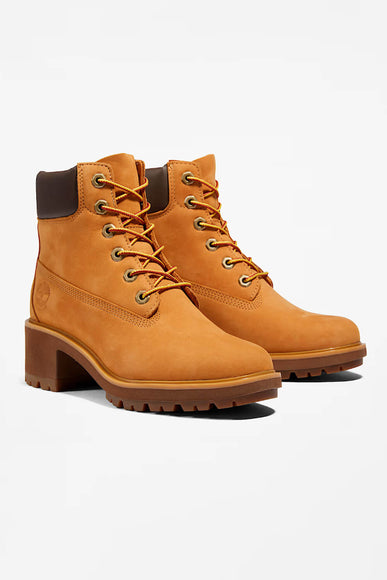 Timberland Kinsley 6-Inch Waterproof Booties for Women in Wheat Nubuck