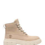 Timberland Greyfield Mid Lace Booties for Women in Lite Beige