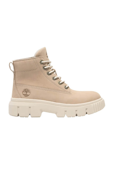 Timberland Greyfield Mid Lace Booties for Women in Lite Beige