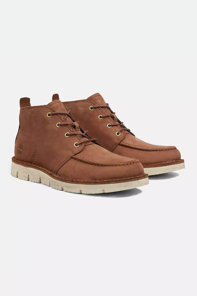 Timberland Westmore Moc-Toe Chukka Boots for Men in Medium Brown Nubuck 