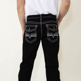 True Luck Blake Bootcut Jeans for Men in Black 