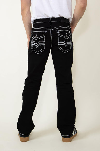 True Luck Blake Bootcut Jeans for Men in Black 