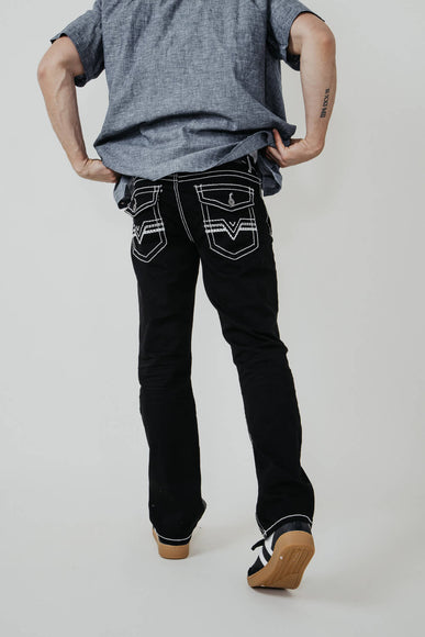 True Luck Blake Bootcut Jeans for Men in Black 