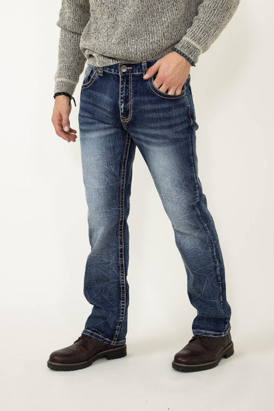 True Luck Jayden Bootcut Jeans for Men | TL20152108 – Glik's