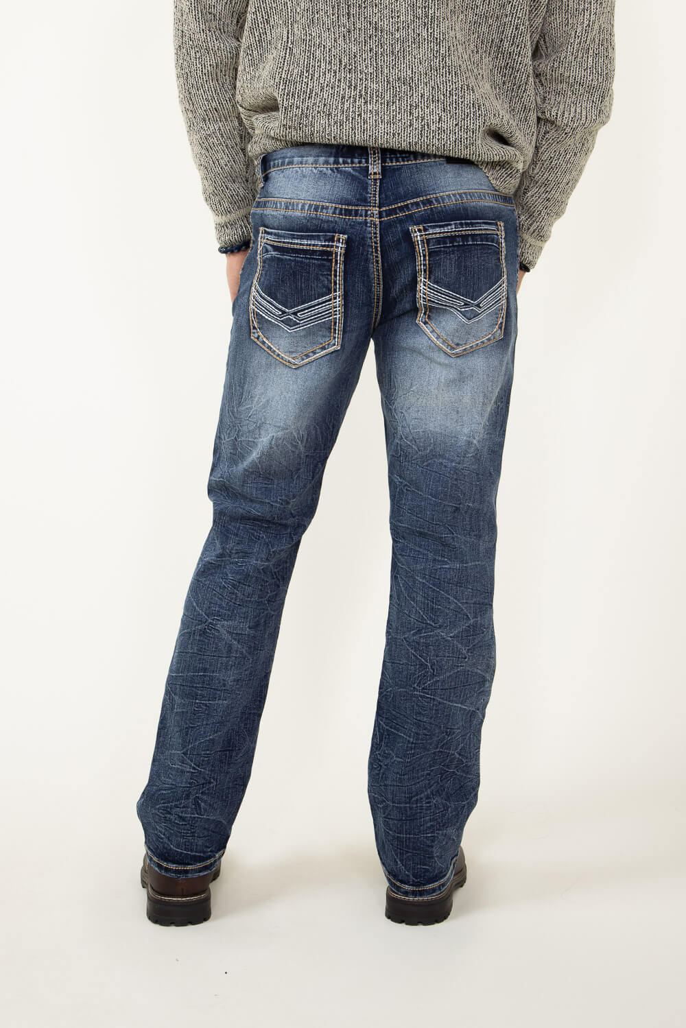 True Luck Jayden Bootcut Jeans for Men | TL20152108 – Glik's