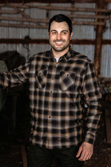 Kuhl Dillingr Flannel Shirt for Men in Desert Night